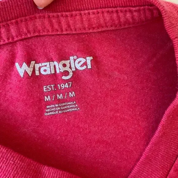Wrangler Big Kid’s Short Sleeve T-shirt Size M, Red, Music Mania Greatest Hits - Picture 6 of 8